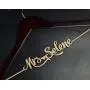 Rustic wood name wedding dress hanger, bridemaid dress hanger, bridal shower gift CML004