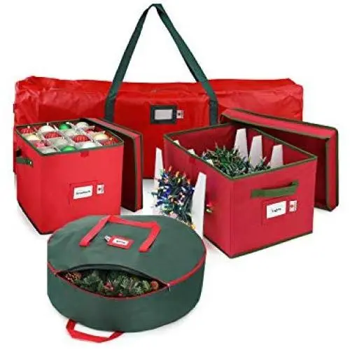StorageMaid Holiday Storage Set - Ornament Storage Box, 30