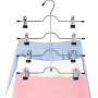 5pcs 4 Layers Stainless Steel Multifunctional Clothes Hangers Pants Storage Hangers Cloth Rack Multilayer Storage Cloth Hanger