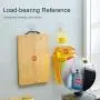 MOPMS Wall Hooks Command Hooks Heavy Duty Transparent Reusable Hooks for Hanging, 6 Pack MOPMS Wall Hooks Command Hooks Heavy Duty Transparent Reusable Hooks for Hanging, 6 Pack