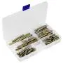 Dowel Screw, 90pcs M6 Iron Dowel Screw Woodworking Furniture Connector Double Ended Screw Hanger Bolt with Plastic Box Dowel Screw, 90pcs M6 Iron Dowel Screw Woodworking Furniture Connector Double Ended Screw Hanger Bolt with Plastic Box