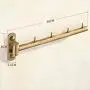 GGYDD Wall Mounted Clothes Drying Rack, Retractable Fold Hanger Rack Metal Coat Hooks Vintage Furnishing Coat Rack-a 30cm(12inch)