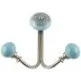 Indianshelf Handmade 3 Artistic Vintage Turquoise Iron Strewn Flat Coat Hooks Hangers/Clothes Hooks Door Mount Indianshelf Handmade 3 Artistic Vintage Turquoise Iron Strewn Flat Coat Hooks Hangers/Clothes Hooks Door Mount