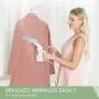 JSD Steamer for Clothes,7 in 1 Powerful Handheld Fabric Steamer,150ml Garment Steamer Perfect for Home and Travel,Travel Pouch Included [Green Hanger]