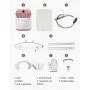 HWZXBCC 2000W Fast Steam 8 Steam Levels, Horizontal Garment Steamer Flat Ironing/Hanging Ironing Machine for Various Fabrics