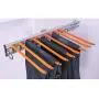 SYHmlxd Clothes Stand Clothes Tree Extendable Tie Storage Clothes Tree Rail Pants Hangers Trousers Rack Everyday Use Pull Ring (Color : Left Side, Size : 36cm)