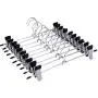 10pcs Stainless Steel Trousers Rack Clip Metal Anti-Slip Clothespin Wardrobe Pants Clamp Clothes Hanger for Balcony Decoration 10pcs Stainless Steel Trousers Rack Clip Metal Anti-Slip Clothespin Wardrobe Pants Clamp Clothes Hanger for Balcony Decoration
