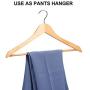 HOUSE DAY Wooden Hanger 20 Pack Wooden Suit Hanger Wooden Clothes Hanger Natural Smooth Finish Wooden Coat Hanger Premium Wooden Hangers for Clothes Dress Suit
