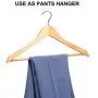 HOUSE DAY Wooden Hanger 20 Pack Wooden Suit Hanger Wooden Clothes Hanger Natural Smooth Finish Wooden Coat Hanger Premium Wooden Hangers for Clothes Dress Suit
