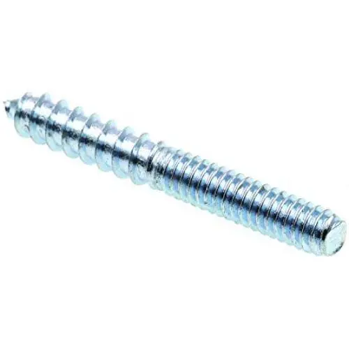Prime-Line 9049722 Hanger Bolts, 1/4 in.-20 X 2 in., Plain Steel, 15-Pack