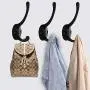 12 Pack Black Coat Hooks Wall Mounted with 24 Screws Retro Double Hooks Utility Black Hooks for Coat, Scarf, Bag, Towel, Key, Cap, Cup, Hat 12 Pack Black Coat Hooks Wall Mounted with 24 Screws Retro Double Hooks Utility Black Hooks for Coat, Scarf, Bag, Towel, Key, Cap, Cup, Hat