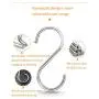 S Hooks,3-1/2 Stainless Steel Heavy Duty Hangers Hanging Hooks for Kitchen,Bathroom,Garden(12PCS) S Hooks,3-1/2 Stainless Steel Heavy Duty Hangers Hanging Hooks for Kitchen,Bathroom,Garden(12PCS)
