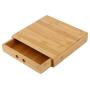 Jeffergarden Tea Storage Boxes Single Drawer Bamboo Tea Tray Puer Cake Rust-proof Hands Protection Portable Tea Sets Home Kitchen