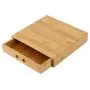 Jeffergarden Tea Storage Boxes Single Drawer Bamboo Tea Tray Puer Cake Rust-proof Hands Protection Portable Tea Sets Home Kitchen