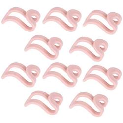 Yvetti 5/10/15Pcs Clothes Hangers Metal Anti-Slip Space Saving Trousers Clothes Scarf Hanging Towel Organizer Hooks Set for Closet Wardrobe Pink 15pcs