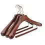 LWZY Hangers vintage solid wood coat hanger/clothes shop clothes hanger/wooden coat rack pack of 3-A