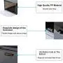 FlyingBean Drop-Front Shoe Boxes for Womens Mens, Clear Plastic Foldable Stackable Shoe Organizer Wall, Storage Shoe Boxes Save Space & Cleans for Closet Shelf Entryway Hallway, 2 case in Package