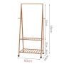 LBMy Hangers Coat Rack Floor Bedroom Drying Racks Bamboo Simple Solid Wood Living Room Clothes Rack Hangers Coat Hangers (Size : 60cm)
