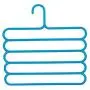 5 Layers Multi-Purpose Clothes Hanger Belt Tie Scarf Towels Hanger Storage Organizer Pants Trousers Hanger Holder Rack(Blue) 5 Layers Multi-Purpose Clothes Hanger Belt Tie Scarf Towels Hanger Storage Organizer Pants Trousers Hanger Holder Rack(Blue)