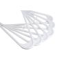 SMART ONYE Pack of 50 Standard Premium Plastic Hangers White (White)