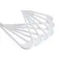 SMART ONYE Pack of 50 Standard Premium Plastic Hangers White (White)