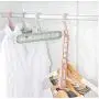 10pcs Random Color Multi-Function Folding Magic Hanger Nine-Hole Rotating Clothes Hanger Wardrobe Drying Clothes Home Bedroom Storage Tool 10pcs Random Color Multi-Function Folding Magic Hanger Nine-Hole Rotating Clothes Hanger Wardrobe Drying Clothes Home Bedroom Storage Tool