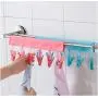 Portable Bathrooms Cloth Hanger Rack Clothespin Clothes Drying Rack 10pcs Random Color Portable Bathrooms Cloth Hanger Rack Clothespin Clothes Drying Rack 10pcs Random Color