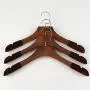 Iddefee Clothes Hanger 10 Piece Retro Wood Hangers Clothing Store Womens Flocking Non-Slip Clothing Hanging High-Grade Thick Wood Clothes Pants Hangers (Color : Photo Color, Size : 39x3cm)