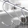 The Same 15 Pack Stainless Steel S Shaped Hooks Heavy Duty S Hooks for Kitchen, Work Shop, Bathroom