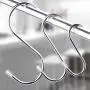 The Same 15 Pack Stainless Steel S Shaped Hooks Heavy Duty S Hooks for Kitchen, Work Shop, Bathroom The Same 15 Pack Stainless Steel S Shaped Hooks Heavy Duty S Hooks for Kitchen, Work Shop, Bathroom