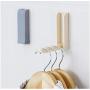 10PC Random Color Practical Plastic Folding Clothes Hanger Wall Hook Closet Organizer Shelves Coat Rack Storage Shelf for Kitchen Towel Holder