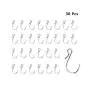 HNYYZL 30 Pack S Shaped Hooks Stainless Steel Metal Hangers Hanging Hooks for DIY Crafts, Hanging Jewelry, Key Chain, Tags, Fishing Lure, Net Equipment