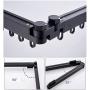 uyoyous Wall Mounted Clothes Drying Rack Retractable Fold Away Clothes Rack Space-Saver for Balcony Laundry Bathroom and Bedroom Easy to Install- Black
