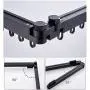 uyoyous Wall Mounted Clothes Drying Rack Retractable Fold Away Clothes Rack Space-Saver for Balcony Laundry Bathroom and Bedroom Easy to Install- Black