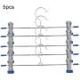 SEniutarm Pants Jeans Hanger Anti-Slip Trouser Clothes Rack Organizer Shirt 5/10/15/20Pcs Blue 5pcs