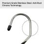 "SPECIAL" -- ELIO Premium 20 Pack Slack Pant Hangers Trousers Jean Hangers, Heavy Duty, Anti-Rust Open Ended Pants Easy Slide Pants Organizers, Non-Slip Chrome and Black Friction "SPECIAL" -- ELIO Premium 20 Pack Slack Pant Hangers Trousers Jean Hangers, Heavy Duty, Anti-Rust Open Ended Pants Easy Slide Pants Organizers, Non-Slip Chrome and Black Friction