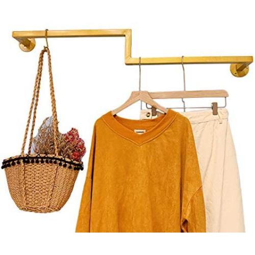 GWXYMJ Coat Rack Clothing Store Coat Rack, Wall-Mounted Wrought Iron Hanger Display Stand, Multifunctional Wall Vintage Hanging Clothes Pole (Size : 80cm) GWXYMJ Coat Rack Clothing Store Coat Rack, Wall-Mounted Wrought Iron Hanger Display Stand, Multifunctional Wall Vintage Hanging Clothes Pole (Size : 80cm)