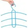 10PC Random Color Multifunctional Clothes Hanger Creative Fishbone 3 Layer Anti-Skid Plastic Clothes Rack Wardrobe Clothes Hanger Decoration