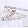 10pcs Random Color Clothes Coat Hanger Aluminum Alloy Anti-Skid Hanger for Clothes Water Resistant Windproof Strong Metal Clothes Hanger