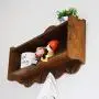 three thousand Home Decor Wall Hanger Wood Storage Racks Storage Boxes Key Hanging Storage Case Phone Racks Wood Shelf Clothes Hat Storage Hanger,Yellow