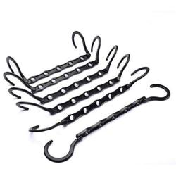 10pcs Clothes Hanger Plastic Portable Travel Folding Convenient Storage Home Bedroom Storage Holder Plastic Clothes Hangers