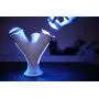 TriLuma Lamp, Portable, Rechargable LED Pod Lights with Adjustable Dimmer, 7 Vibrant Colors, 2 USB Charger Ports with Wall Hanger Accessories