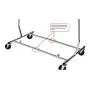 Only Hangers GR100 - Heavy Duty True Commercial Grade Rolling Rack Designed with Solid&quotOne Piece" Top Rail