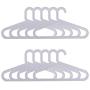 C&M LIFE Plastic Hangers Light-Weight Clothes Hangers 16 Durable Adult Coat Hangers Pack of 10 (Light Gray)