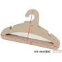 Koobay 17" Natural Recyclable Paper Cardboard Adult Cloth Hanger，High Load Bearing 3.5mm Thickness Ok for Ski Suit (50)