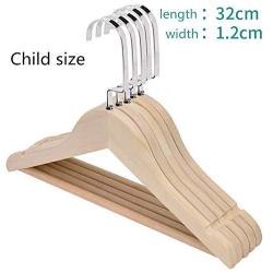 Clothes Hanger Wooden Hangers For Adult Children Clothing Pants Skirt Hangers Suit Clothes Hangers Everyday Standard Use Clothing Hangers 20 Pack For Home Pants Hangers ( Color : Natural , Size : S )