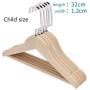Clothes Hanger Wooden Hangers For Adult Children Clothing Pants Skirt Hangers Suit Clothes Hangers Everyday Standard Use Clothing Hangers 20 Pack For Home Pants Hangers ( Color : Natural , Size : S )