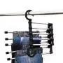 Xingny Multi-Function Folding Stainless Steel Pants Hanger Jeans Organizer Space Saving Clothes Hanging Storage Rack Xingny Multi-Function Folding Stainless Steel Pants Hanger Jeans Organizer Space Saving Clothes Hanging Storage Rack