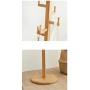 AIDELAI Coat Rack Entrance Coat Rack Beech Clothes Shelf Modern Minimalist Bedroom Hanger European Style Creative Hanger (Color : D) AIDELAI Coat Rack Entrance Coat Rack Beech Clothes Shelf Modern Minimalist Bedroom Hanger European Style Creative Hanger (Color : D)