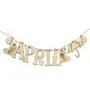 ADORNit, DIY Wood Swag Banner Hanger, Home Decoration - April